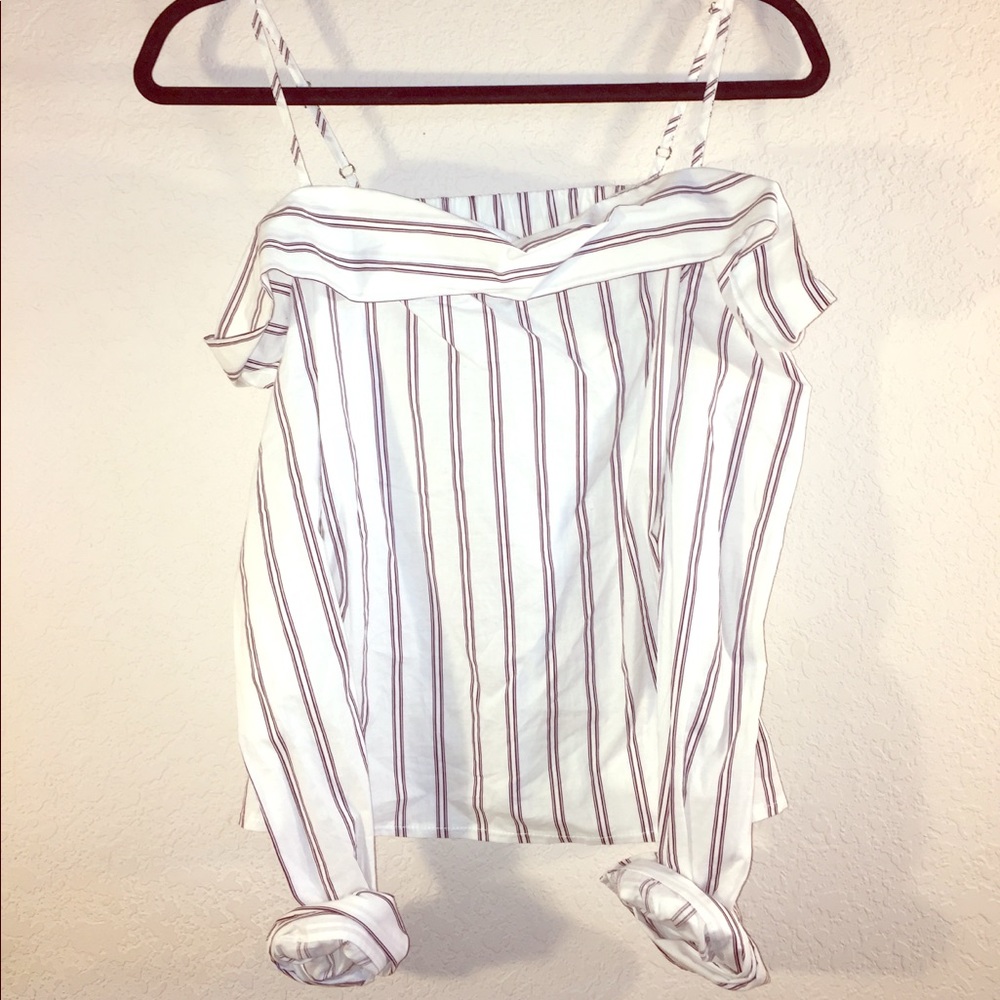 White off the shoulder top